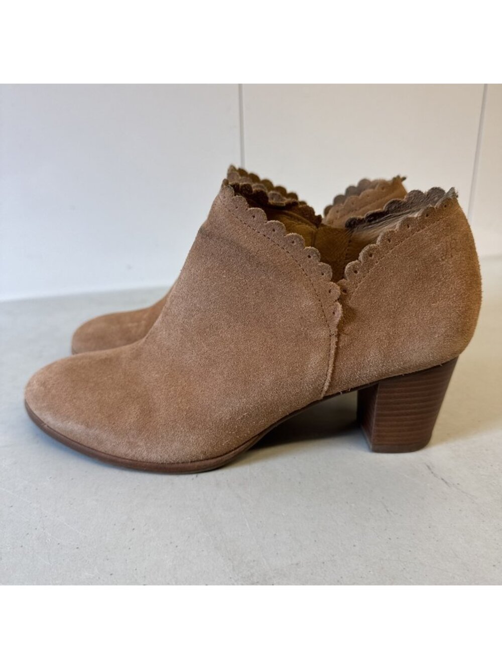 JACK ROGERS MARIANNE SUEDE BOOTS SIZE 8 M OAK BROWN